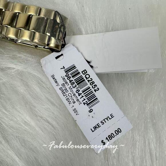 FOSSIL Men Rhett Multifunction Watch White Dial Gold Stainless Steel BQ2852 NWT main image 6